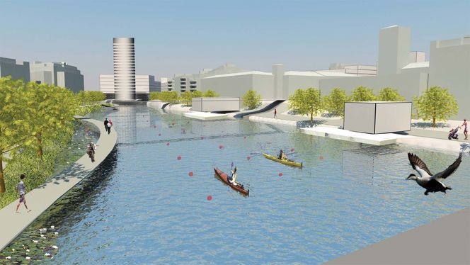 NSW mener Sandvikas største kvaliteter er fjorden, elva og friarealet. De vil utvikle elveparken som et offentlig rom for et mangfold av aktiviteter.