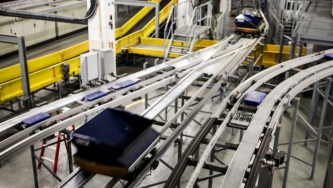 Vognene i Bagtrax-systemet. FOTO: Håkon Jacobsen