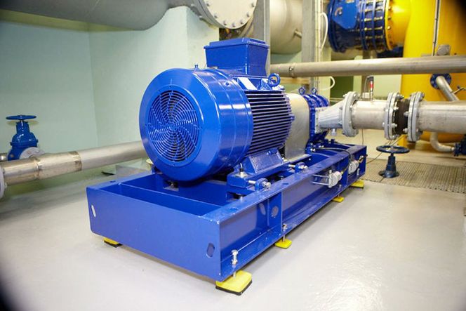 HØSTER ENERGI: Med denne turbinen henter Zeropex ut energi fra vannverkene. Turbinen erstatter ventiler som kontrollerer vanntrykket, og gjenvinner energi som i dag går til spille.