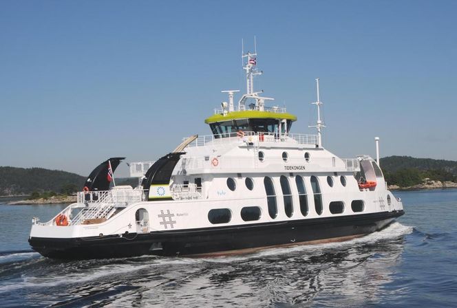 Tidekongen er av de tre LNG-drevne fergene Norled har i trafikk mellom Oslo sentrum  og Nesodden.