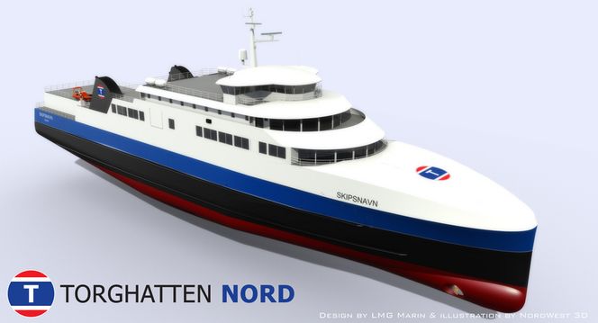 LNG-DRIFT: LMG Marin har designet LNG-fergene. Lengde: 93 meter, bredde 16,4 og 4 meter dypgang. Propulsjonssystem: Promas fra Rolls-Royce (gassmotor + propulsjon) Ferjen får en kapasitet på 80-120 biler og 390 passasjerer. Hastigheten vil være på 12-19 knop.