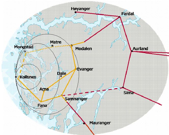 RINGVEI: Oppgraderinger i nettet skal sikre strømforsyningen i bergensregionen med en sterk