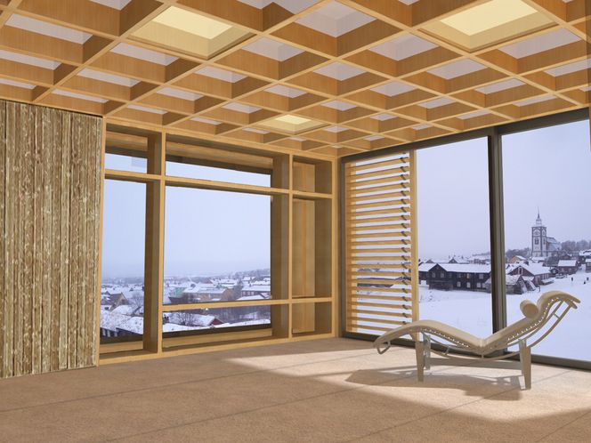 TRONDHEIM: Når konkurransen er over skal huset demonteres og settes opp igjen i Trondheim. Da skal det brukes i undervisningen og forskningen ved NTNU.
