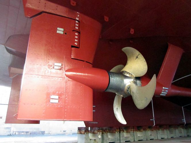 INTEGRERT: Rolls-Royce har koblet sammen ror og propell og reduserer dermed energibruk for skip. Systemet kalles Promas.