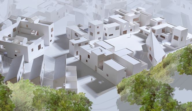 TUN: Code ser for seg at det bygges tun der en mindre gruppe hus har et eget bygg med fellesfunksjoner. Vaskeri, lekerom, arbeidsrom og storkjøkken kan plasseres i disse fellesbyggene.