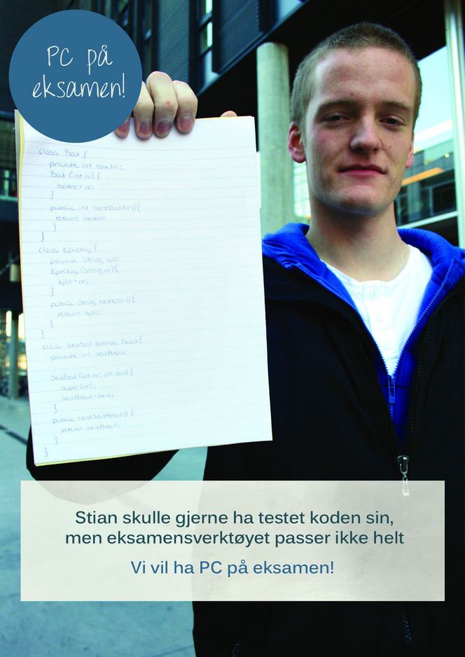 Kompilere eller ikke kompilere FRONTER KAMPANJEN: Stian Lågstad er lei av å programmere på papir.
