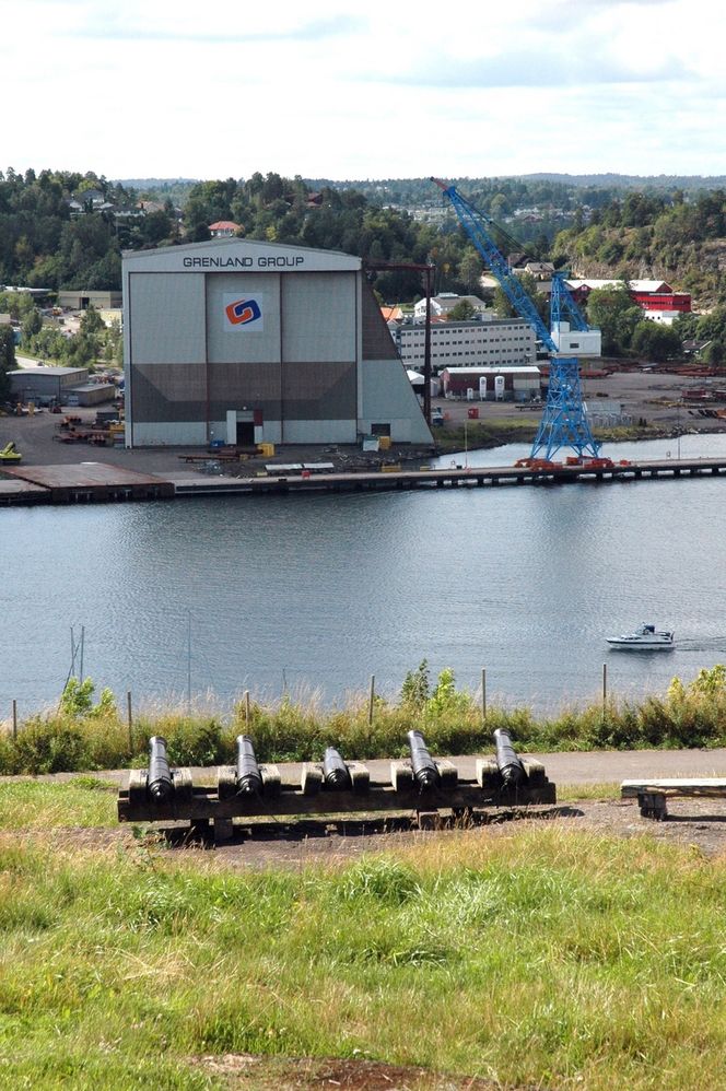 TØNSBERG: Verftet her er Grenland Groups største fabrikasjonsanlegg. Det har kapasitet til å kunne skipe ut moduler på opptil 10 000 tonn.
