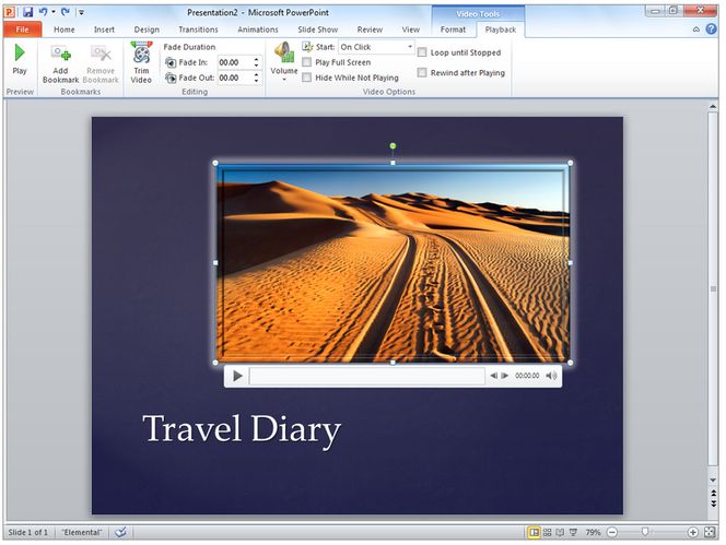 Tre hovedområder POWERPOINT: Det er lett å se på mer elegante overganger mellom slides at Apple har stått modell for PowerPoint. Nå kan man også redigere video og bilder direkte i programmet uten å måtte bruke et eksternt program. Presentasjoner kan også publiseres på nettet, eller kringkastes som Microsoft kaller det, og kan åpnes av andre uten at d etrenger å ha programmet selv.