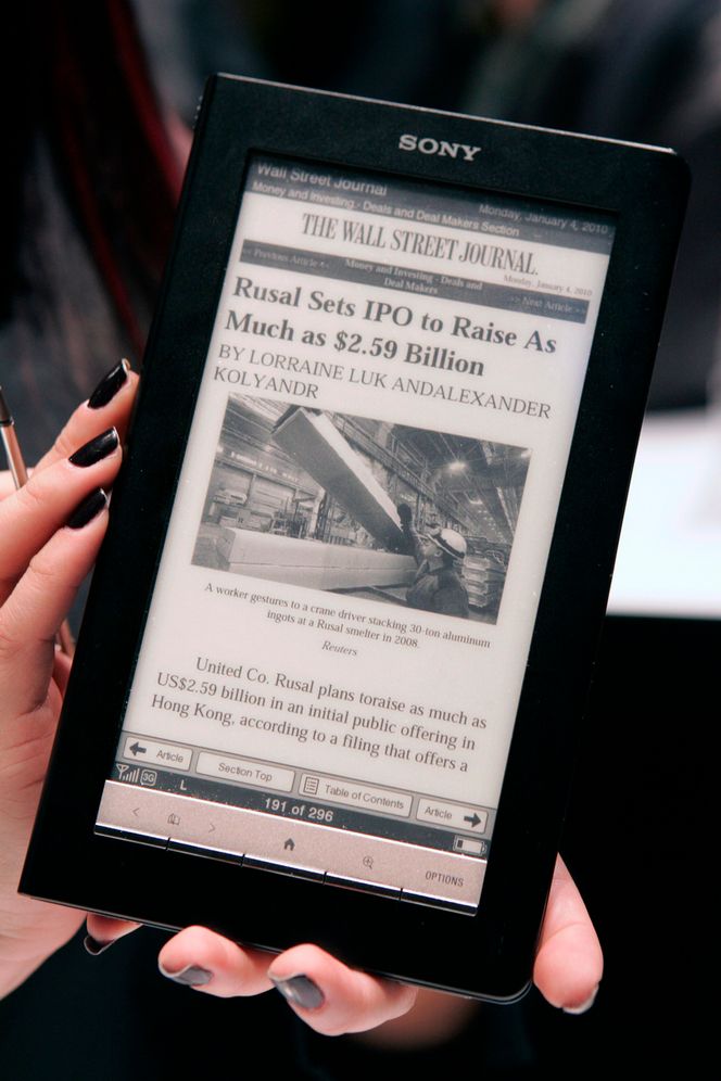 E-bøker E-BOK: Sonys lesebrett "Daily edition" har 3G, touch-skjerm og flere verdifulle avisavtaler.