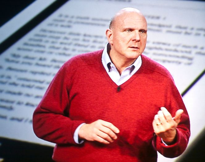 Natal FRIGJØREREN? Microsofts toppsjef, Steve Balmer, forteller at selskapet utvikler et revolusjojnerende nytt grensesnitt basert på kroppspråk og tale.