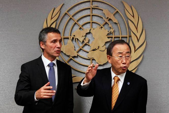 Jens Stoltenberg har sammen med Etiopias statsminister ledet arbeidet med en rapport om finansiering av klimatiltak som ble lagt fram for FN i New York fredag ettermiddag. (FOTO: Scanpix/Reuters)