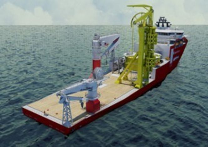 Langsiktig tekning AMC Connector: Fartøyet ferdigstilles i 2012, og har allerede fått kontrakt for installasjon av kabler på Goliat-feltet i Barentshavet.