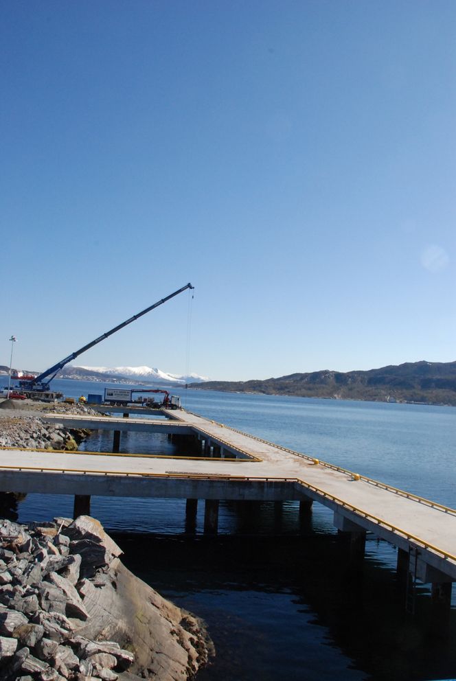 – Mister CO2-opptak NYSTØPT: Kaia på Smevågen er en av Norges lengste dypvannskaier med 12,3 meters dybde og en lengde på 240 meter. Her skal store skip legge til og levere og hente flis og nyprodusert pellets.