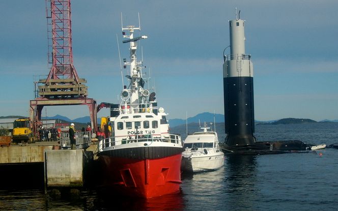 Morild II, et tidevannskraftverk med fire turbiner på til sammen 1,5 MW fra Hydra Tidal i Harstad.