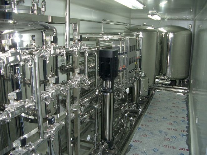 INNI: Innsiden av et av vannbehandlingsanleggene.