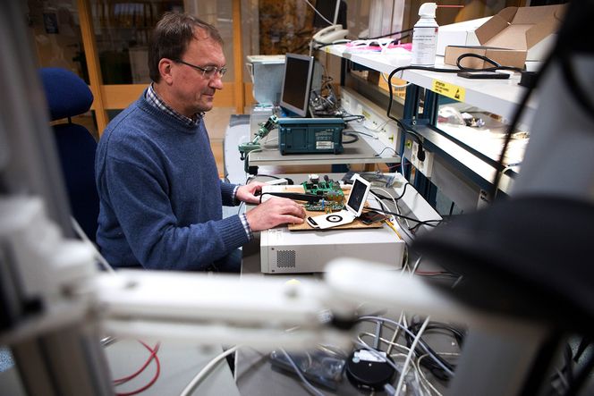 OPPMERKSOMHET: Vscan har allerede vakt internasjonal oppmerksomhet. Morten Haugen er en av dem som har vært og utviklet ultralydapparatet.