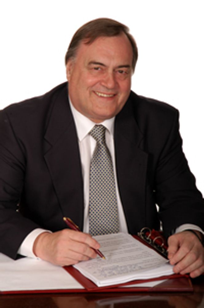 – Ikke i min bakgård John Prescott, tidligere toppolitiker for Labour.