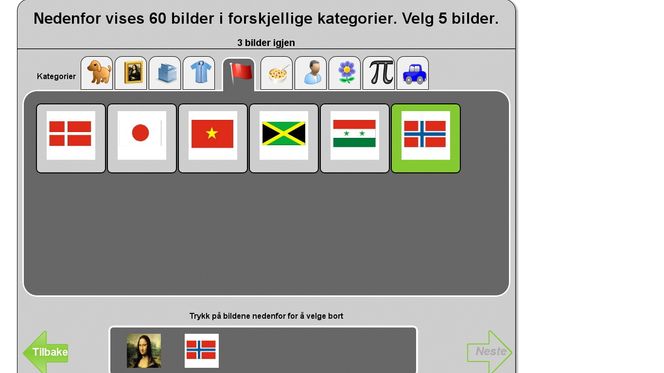 Slik kan det se ut med innlogging ved hjelp av bilder.