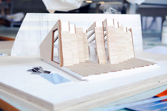 Elevoppgave på arkitekthøyskolen. Plusshus.