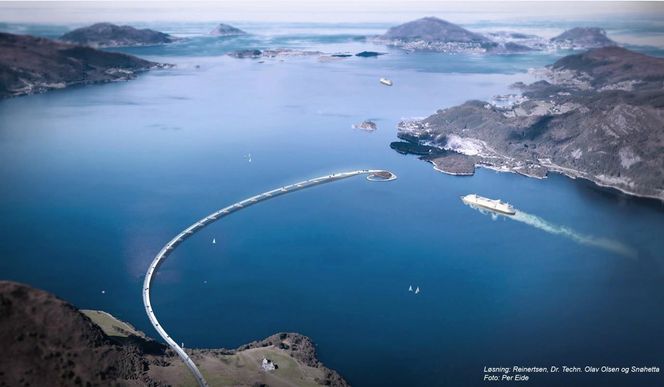 Reinertsen har utarbeidet et forslag til rørbru over Rovdefjorden.