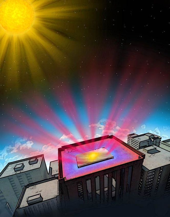 Ved å benytte fotoniske silikakrystaller kan varme avgis som infrarød stråling med en spesifikk bølgelengde, som passerer atmosfæren lett.