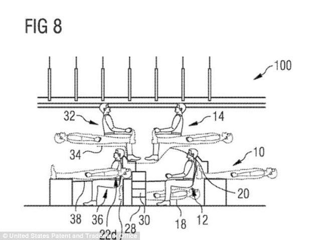 Setene skal kunne legges ned i begge etasjene på flyet.