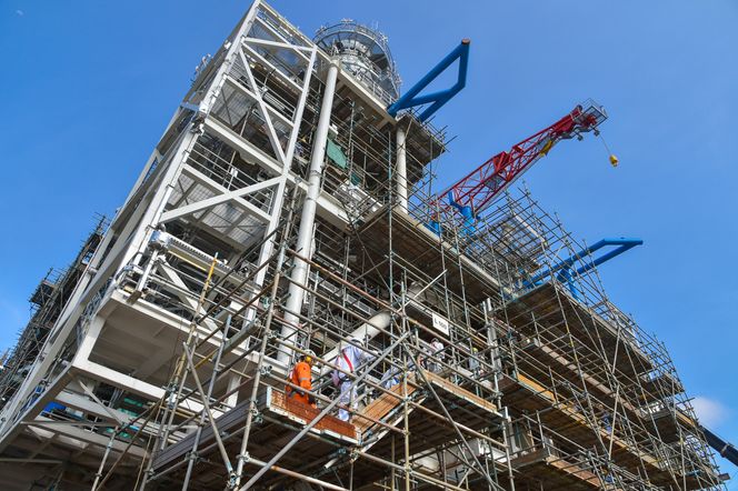 Ivar Aasen-dekket bygges ved SMOE-verftet i Singapore.