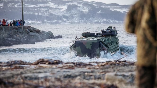 AAV-7, amfibisk PKK  Foto: Marte Brohaug/ Forsvaret
