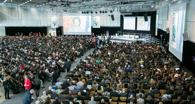 De innledende IKT-konferansene for å samle partnere til EU-støttede prosjekter er omfattende. Dette bildet er fra ICT2013 i Litauen. Bilde: Andrius Ufartas
