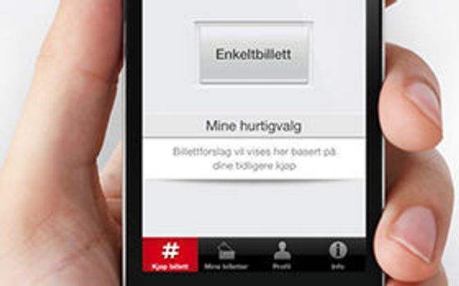 SMS-en tas stadig i bruk av nye tjenester, som her av kollektivselskapet Ruter for kjøp av elektroniske billetter. Bilde: Ruter