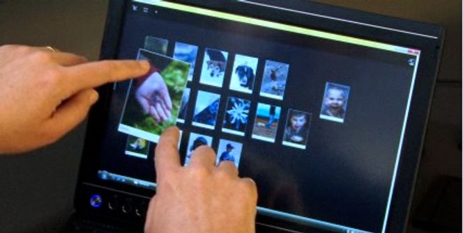 Demo av multitouch-egenskaper i Windows 7