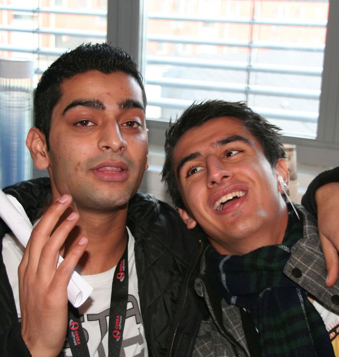 Usman Aslam og Jad Hama. Usman vil gjerne jobbe hos Opera, men føler han ikke har gode nok karakterer.