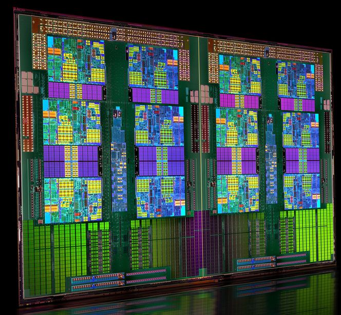 Prosessorene i AMDs Opteron 6100-serie har inntil 12 kjerner. Bilde: AMD
