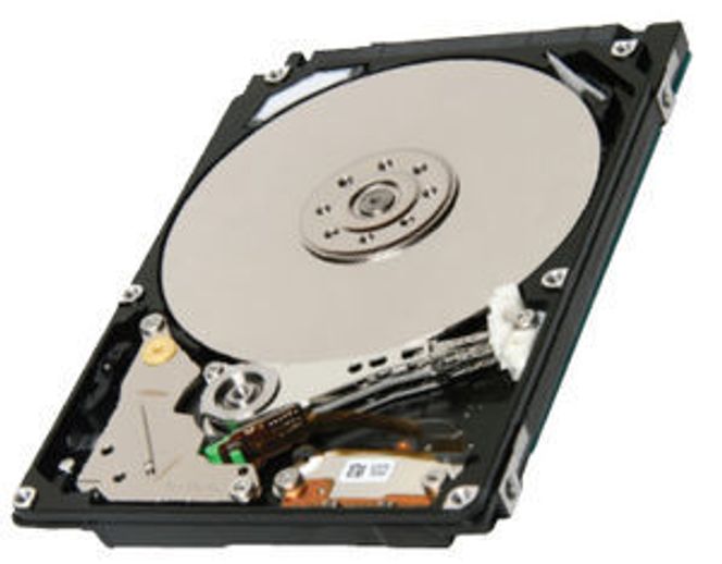 Toshiba MK7559GSXP 2,5 tommers harddisk med to plater og 750 gigabyte lagringskapasitet. Bilde: Toshiba
