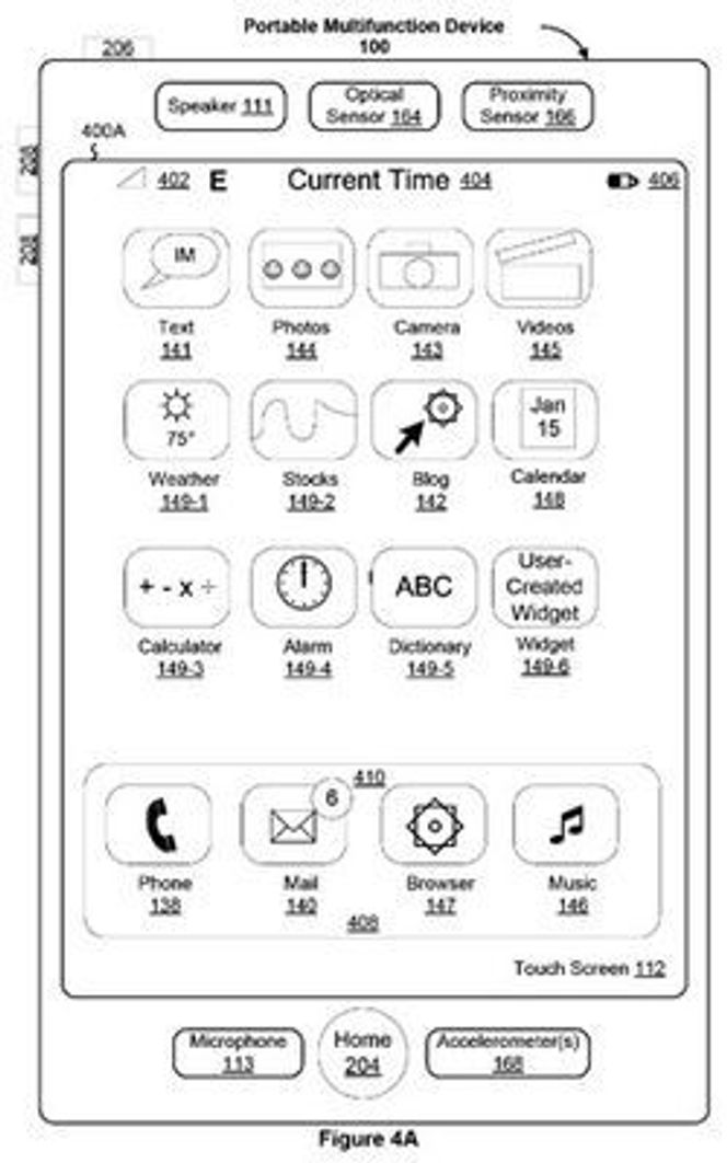 Nå har Apple et nytt våpen i kampen mot konkurrenter som vil kopiere iPhone. (Bilde: Apples patentsøknad)