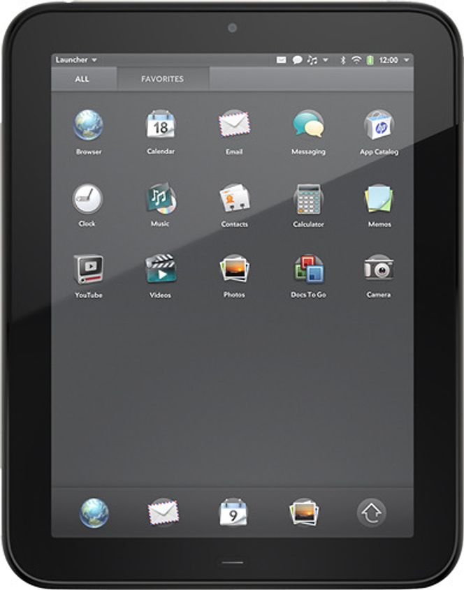 HPs WebOS-baserte nettbrett, TouchPad.