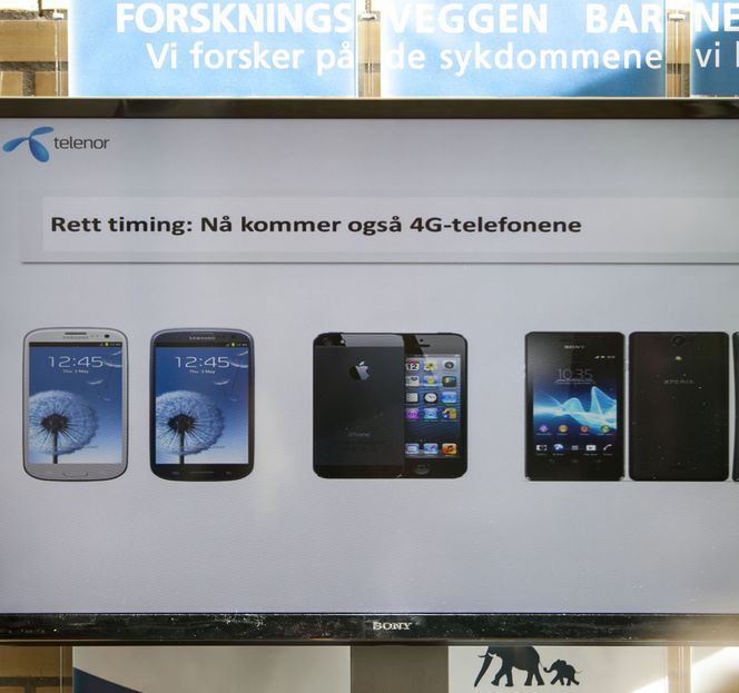 Det var riktig å vente. Nå kommer også 4G-telefonene, sier Telenor Bilde: Per Ervland