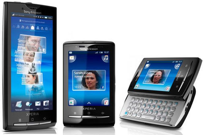 Sony Ericssons Xperia X10-familie med smartmobiler vil aldri få offisiell støtte for Android 2.2 eller nyere. Bilde: Sony Ericsson