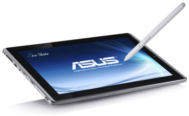 Asus Eee Slate EP121 er basert på Windows 7. Den har støtte for Bluetooth og mulighet for tilkobling av blant annet eksternt tastatur. Bilde: Asus