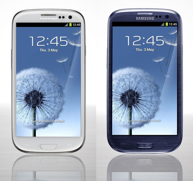 Galaxy S III kommer i to ulike farger. Bilde: Samsung