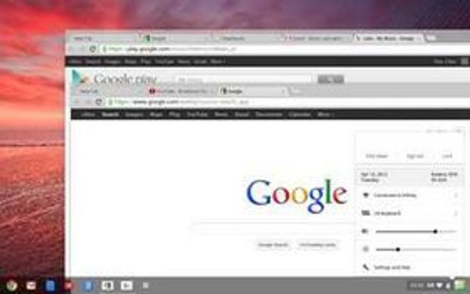 Chrome OS får nå støtte for overlappende programvinduer. Bilde: Google Operating System
