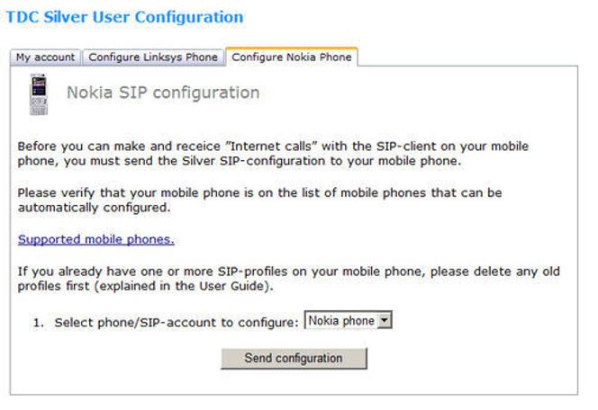 Enkelt oppsett av IP-telefoni for en Nokia-mobil.