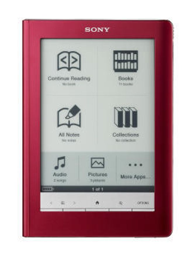 Sonys e-bokleser blir nå som alle andre e-boklesere - minus Amazons Kindle. Bilde: Foto
