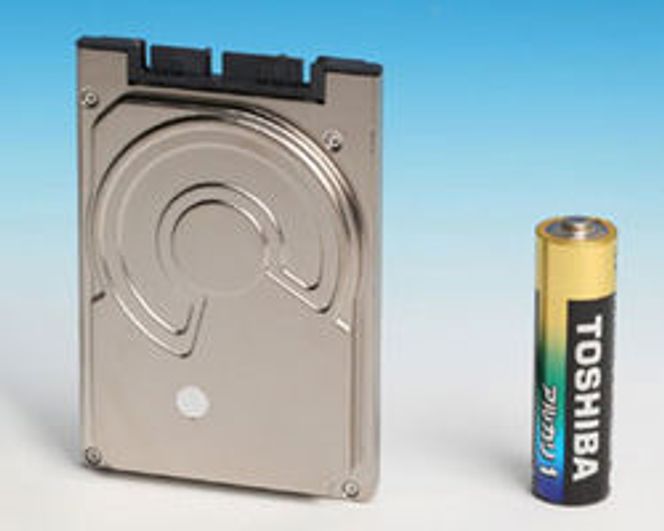 Toshibas 1,8 tommers harddisk.