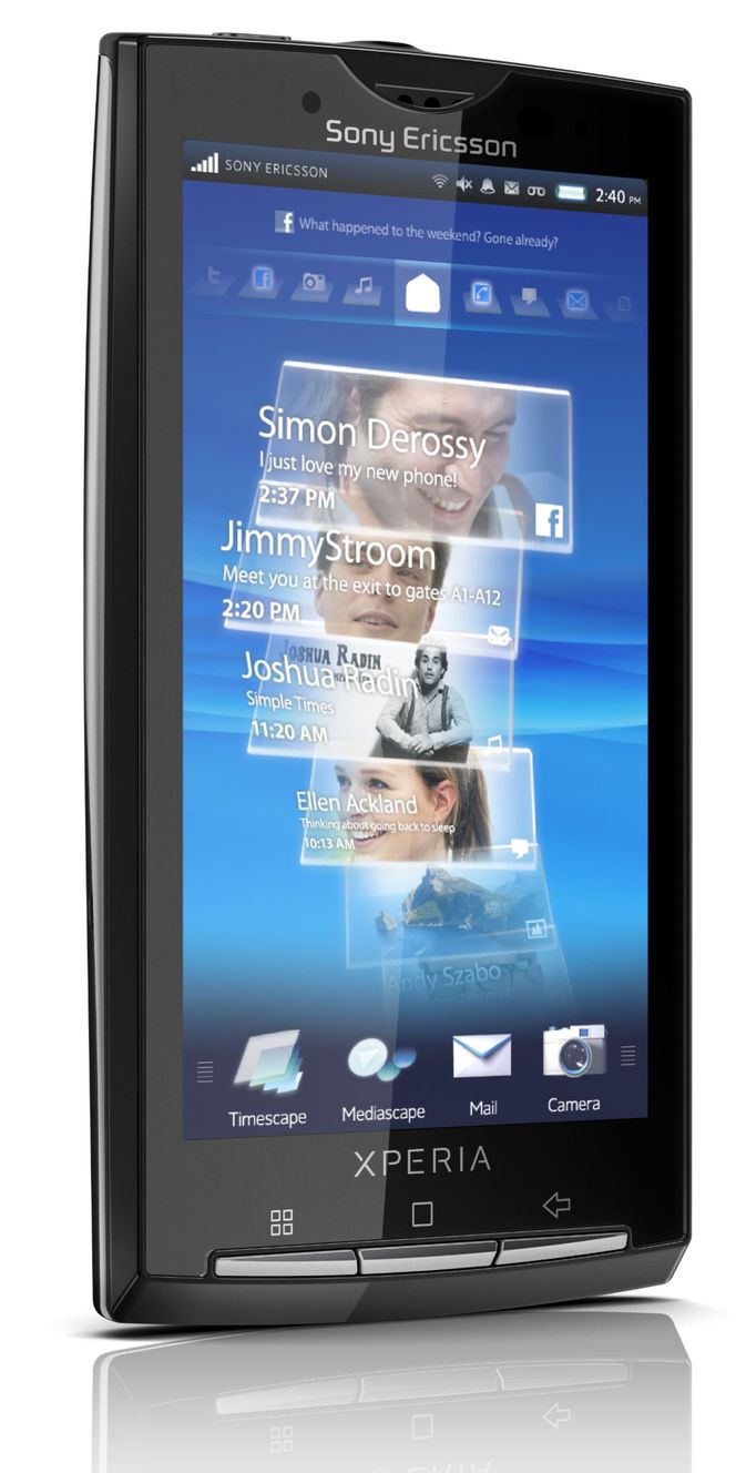 Sony Ericsson Xperia X10 Bilde: Sony Ericsson