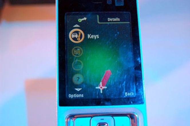 Slik kan man se hvor nøklene er på mobilen. Foto: Electricpig