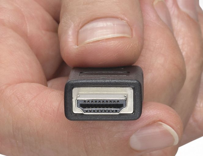 Eksempel på en eksisterende HDMI-plugg
