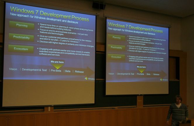 Windows 7 er en pre-beta, men API-kallene er ferdige.