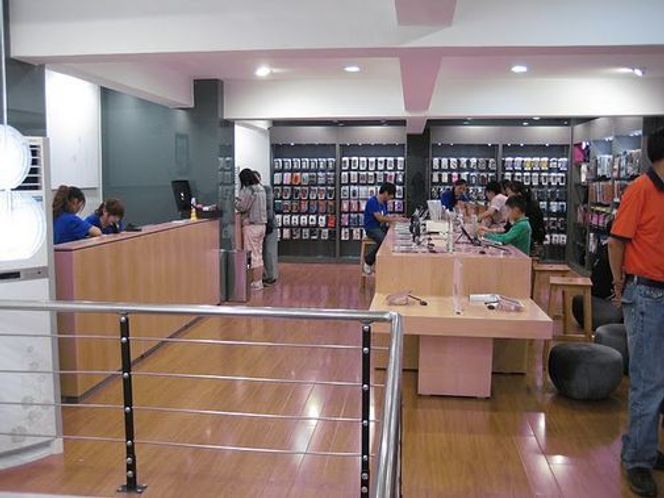 Fra Apple Store-kopien i Kunming. (Bilde gjengitt med tillatelse) Bilde: BirdAbroad