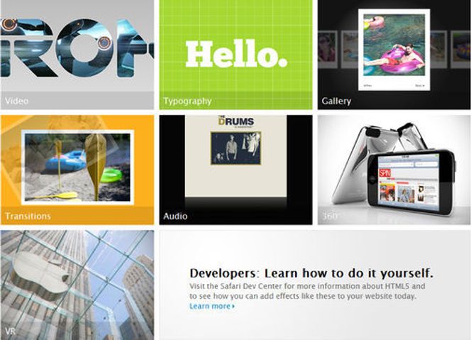 Apples HTML5 showcase